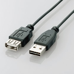 USBケーブル リバーシブルコネクタ A-A延長 2m U2C-DE20BK