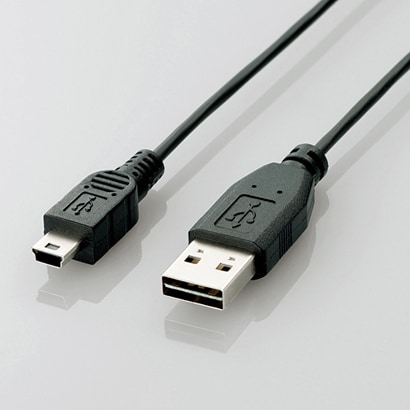 U2C-DMB02BK [USBケーブル リバーシブルコネクタ A-miniB 0.2m]