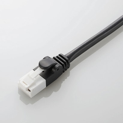 LANケーブル CAT5E(カテゴリ5E) 爪折れ防止 0.5m ブラック LD-CTT/BK05