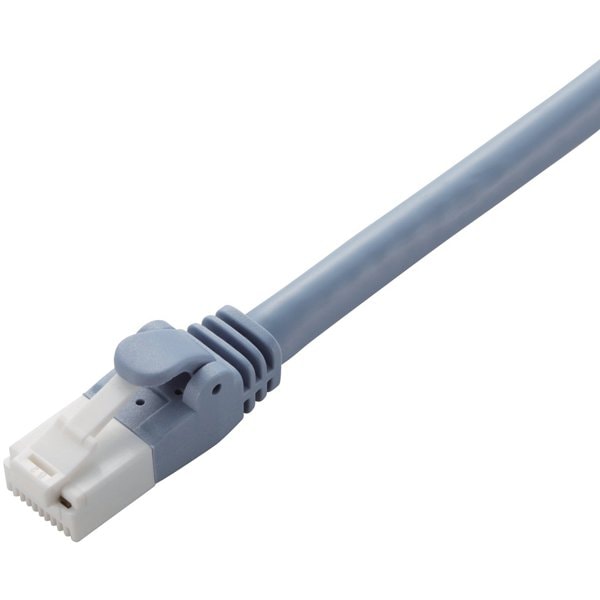 LANケーブル Cat6A（カテゴリ6A）準拠 爪折れ防止 ヨリ線 0.5m ブルー LD-GPAT/BU05