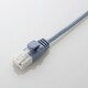 LANケーブル CAT6(カテゴリ6) 爪折れ防止 スリム ヨリ線 0.5m ブルー LD-GPST/BU05