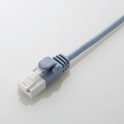 LANケーブル CAT6(カテゴリ6) 爪折れ防止 スリム ヨリ線 0.5m ブルー LD-GPST/BU05