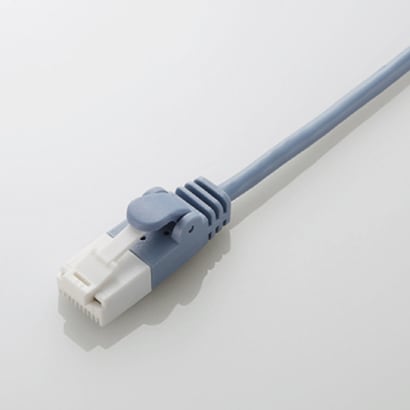 LANケーブル CAT6(カテゴリ6) 爪折れ防止 スリム ヨリ線 1m ブルー LD-GPST/BU10