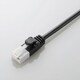 やわらかLANケーブル CAT6(カテゴリ6) 爪折れ防止 2m ブラック LD-GPYT/BK20