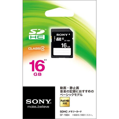 SDHCメモリーカード Class4 16GB SF-16B4