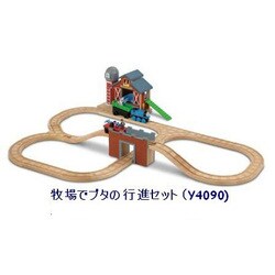 木製トーマス 牧場でブタの行進セットとスティーブン - メルカリ