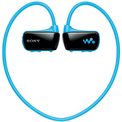 ヘッドホン一体型ウォークマン Wシリーズ 4GB ブルー 防水仕様 NWD-W273 LM