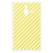 SB-SA25-PSDS/NY [SoftBank SELECTION ガラシール for PANTONE 6/ナナメストライプ・イエロー]