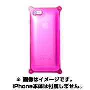 aglowDESIGN クリスタルエアケースiPhone5 PK [iPhone 5用ジャケット＆液晶保護フィルム]