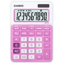 ヨドバシ Com カシオ Casio Mw C11a Pk N カラフル電卓 ミニジャストタイプ 10桁 ベイビーピンク 通販 全品無料配達