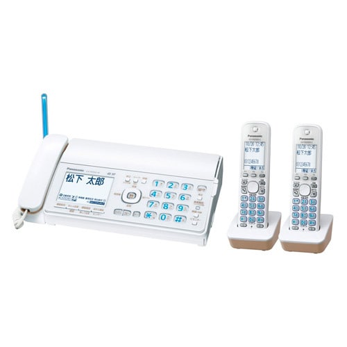 デジタルコードレス普通紙FAX 子機2台タイプ ホワイト KX-PD502DW-W