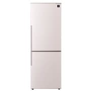 プラズマクラスター搭載冷蔵庫 (270L・右開き) 2ドア ベージュシルバー SJ-PD27X-S