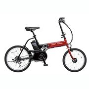折りたたみ電動アシスト自転車 オフタイム 前18/後20型 外装7段変速 レッド×ブラック BE-ENW075R2