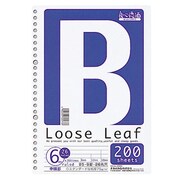 ルーズリーフ お買い得タイプ B5 B罫 200枚 SD-ルL-200B