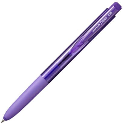 ゲルインクボールペン uni-ball Signo（ユニボール シグノ） RT1 0.38mm ノック式 極細なのになめらか インク色：バイオレット 本体色：バイオレット UMN155N38.12