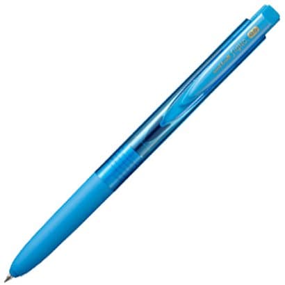 ゲルインクボールペン uni-ball Signo（ユニボール シグノ） RT1 0.5mm ノック式 極細なのになめらか インク色：ライトブルー 本体色：ライトブルー UMN155N05.8
