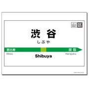 キャラクターカードスリーブ 駅名標シリーズ [渋谷駅]