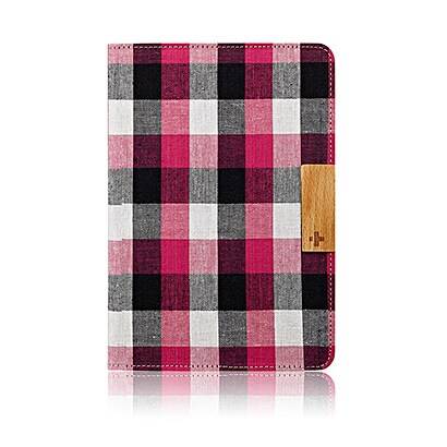 iPad mini用ファブリックフリップ ピンクチェック TR-SFIPDM12-PC