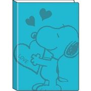 P-11394 [2013春 B6 PU手帳 SNOOPY/ハート TUR]