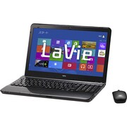 LaVie Sシリーズ DVDスーパーマルチドライブ 750GBハードディスク ブラック PC-LS150LS6B
