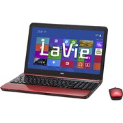 LaVie Sシリーズ Blu-rayDiscドライブ 750GBハードディスク レッド PC-LS550LS6R