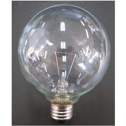 白熱電球 ボール電球 E26口金 100V 100W形（90W） 95mm径 クリア GC100V90W95