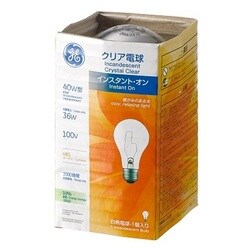 【希少！！】 ヨドバシ.com - GE ジーイー 白熱電球 一般電球 E26口金 100V 40 その他