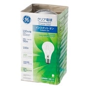 白熱電球 一般電球 E26口金 100V 100形（90W） 60mm径 クリア L100V90WGE