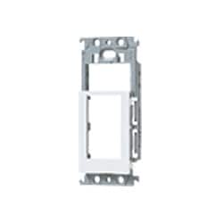 コスモシリーズワイド21 絶縁取付枠(スイッチ＋コンセント×2用) 化粧カバー付 ホワイト WTF37121W