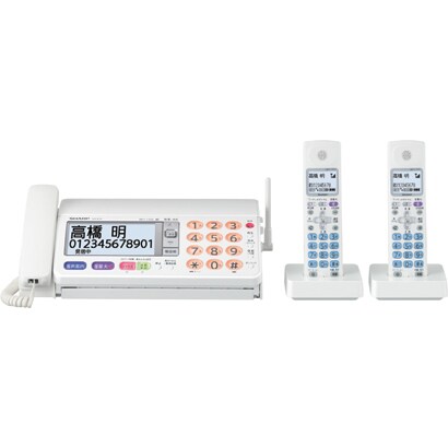 コードレス留守番FAX(子機2タイプ) UX-810CW