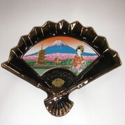 彫金扇皿 M-770 富士五塔舞妓