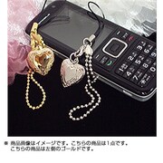 FKT-STKR09 ストラップ ハートロケット ゴールド