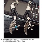 FKT-STM102 ストラップ ストラップ エンジェルフェザー&クロス ブラック