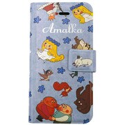 カスタムカバー手帳型iP5 アマールカ総柄 [iPhone 5用]