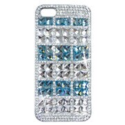 カスタムカバークリスタルiP5 BLスクエア [iPhone 5用]