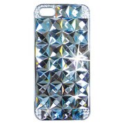 カスタムカバークリスタルiP5 BLダイヤ [iPhone 5用]
