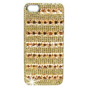 カスタムカバークリスタルiP5 PK/BEボーダー [iPhone 5用]