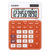 カラフル電卓 ミニジャストタイプ 10桁 フレッシュオレンジ MW-C11A-RG-N