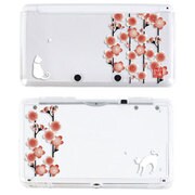 3DSCC36 [3DS 堅装飾カバー透 梅と猫]