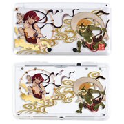 3DSCC09 [3DS 堅装飾カバー 透 風神雷神＜墨＞]