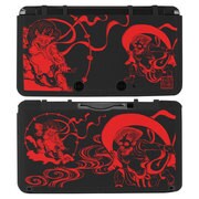 3DSSC09 [3DS 柔装飾カバー 透し風神雷神＜墨＞]