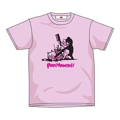 ダンガンロンパ おしおきモノクマTシャツ ピンク Lサイズ