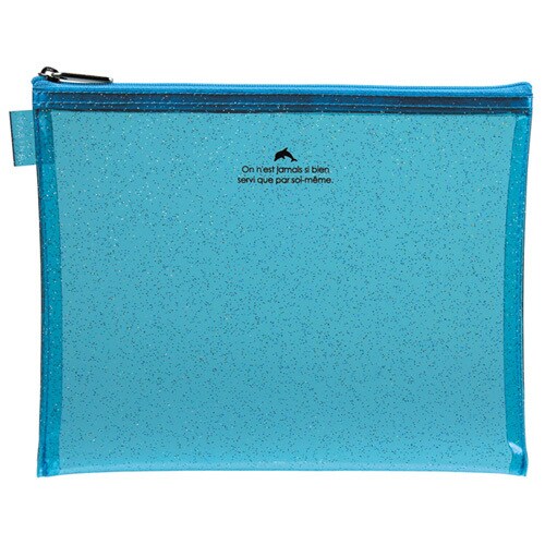 マリング ポーチ＜デコチラ＞ B6サイズ MR-1750 ブルー