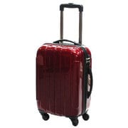 ハードスーツケース/ファスナー 28L EC LA-0607-46 ワイン