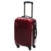 ハードスーツケース/ファスナー 旅行日数目安:2~3泊 45L TSAロック搭載 ワイン LA-0607-55