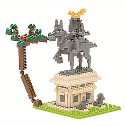 NBH_045 nanoblock（ナノブロック） 情景コレクションシリーズ 伊達政宗騎馬像 [対象年齢：12歳～]
