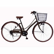 ノーパンクタイヤ シティサイクル Sゴールド / ブラウン CHM-CC276BE-SP