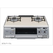 ガスコンロ ハイグレードシリーズ Gクリアコート天板 RN クリームホワイト 左強火タイプ 都市ガス RN-TH2C-W6WSL