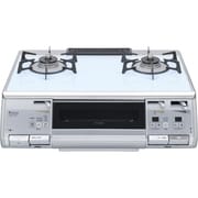 ガステーブル Gクリアコート ベビーブルー 左強火 都市ガス RN-TRH2D-W6ASL