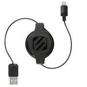 Lightningコネクターデバイス用巻き取り式充電&シンクケーブル strikeLINE PRO Black